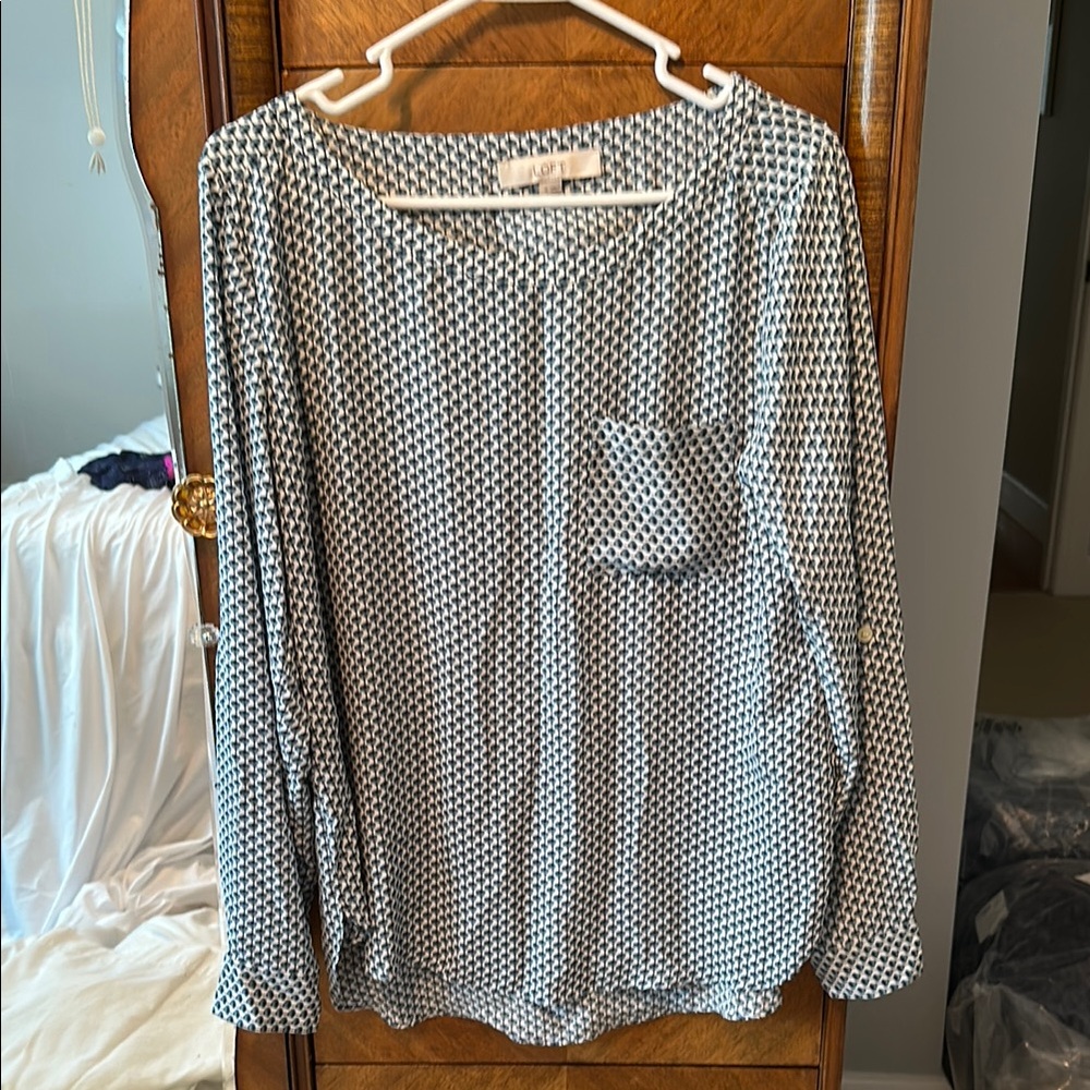 LOFT Blouse with pocket